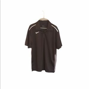 Nike.Dr-Fit polo.  Black.  Medium
